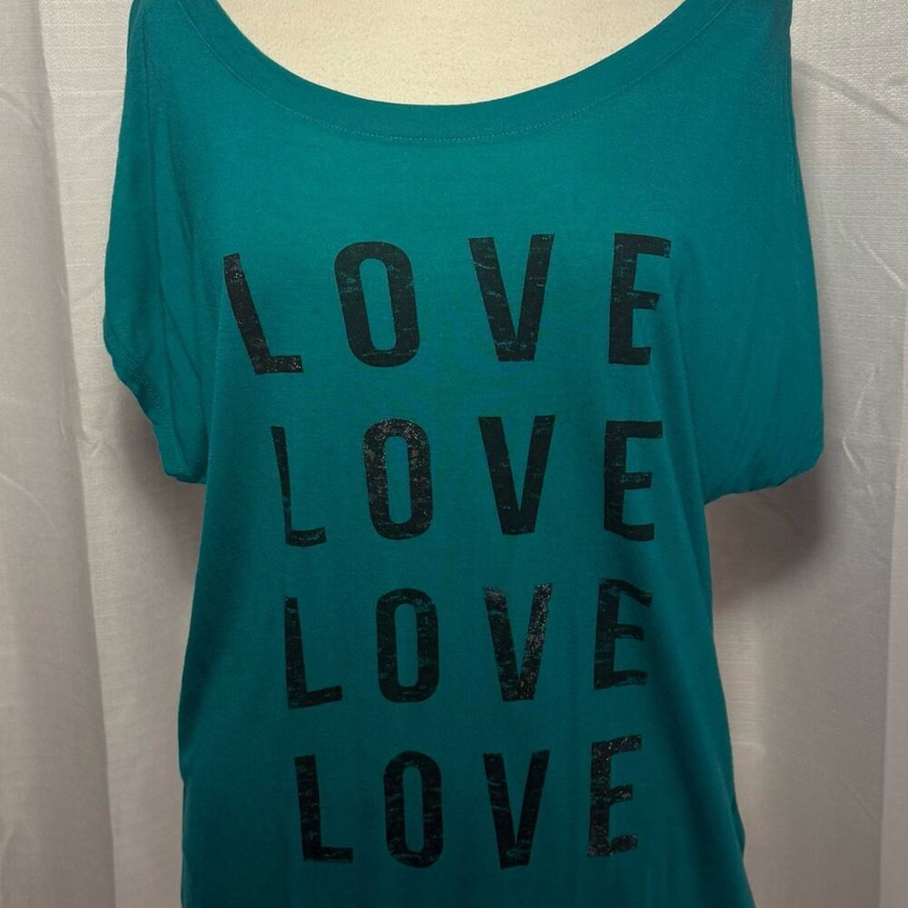 Express Teal Graphic Short Sleeve Tee